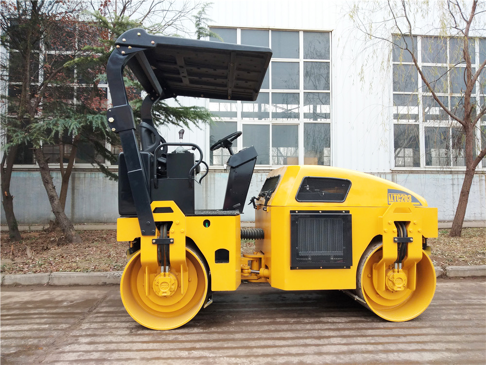 Hydraulic drive double drum vibratory road roller ( 3T/4T)
